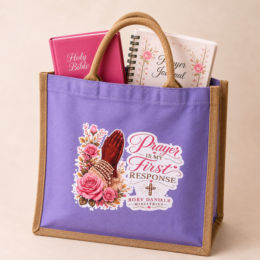 Prayer is my first response Tote Bag