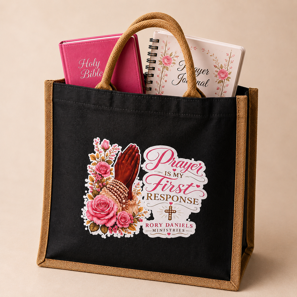 Prayer is my first response Tote Bag