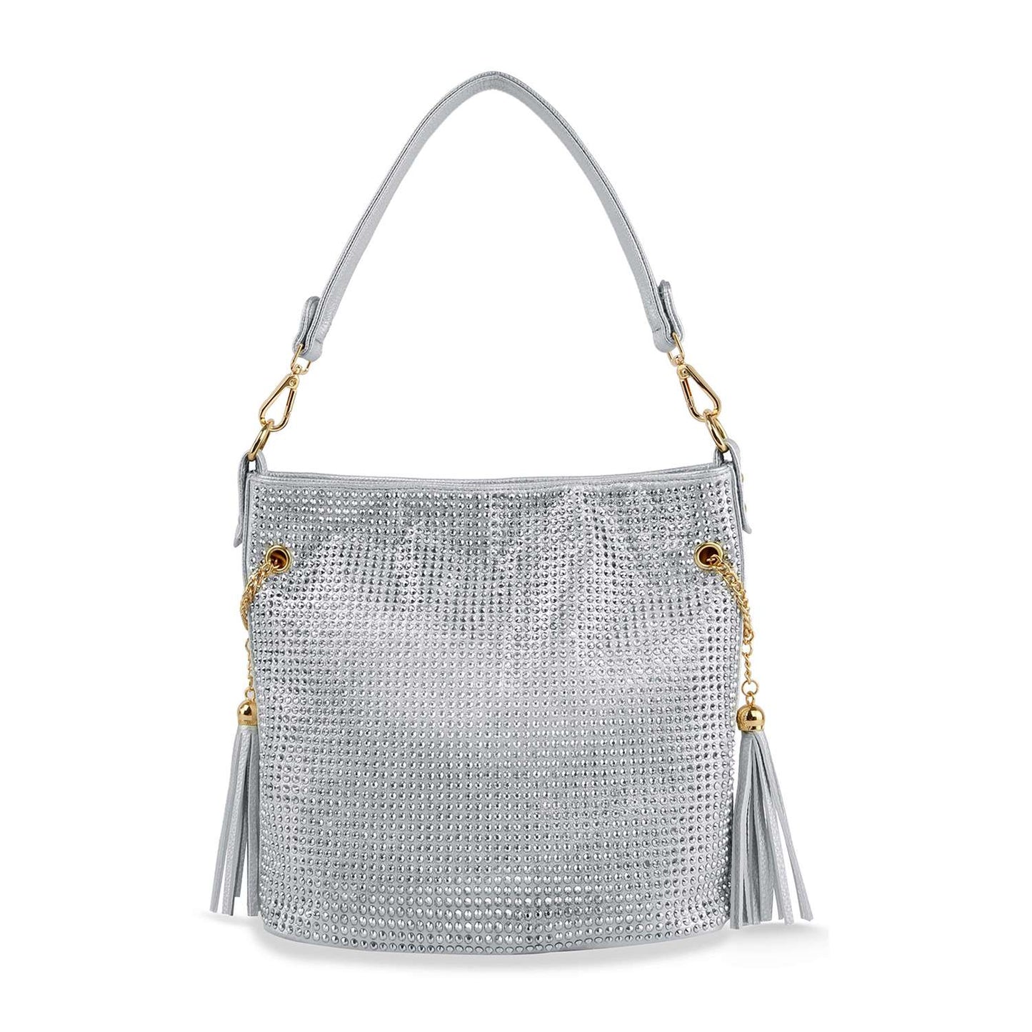 Sparkling Rhinestone Hobo Handbag